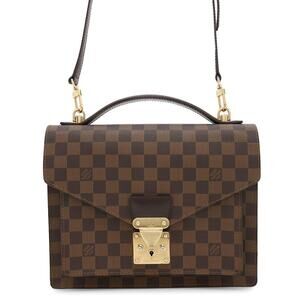 Louis Vuitton Damier Ebene Brown Monceau Shoulder Bag
